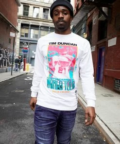 The Loyalist Tim Duncan World Tour White Long Sleeve T-Shirt Basketball