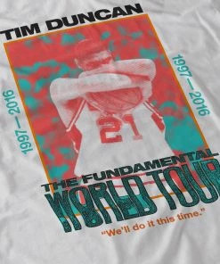 The Loyalist Tim Duncan World Tour White Long Sleeve T-Shirt Basketball