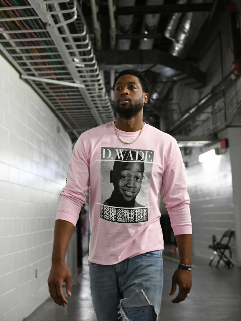 Loyalist Dwyane Wade Pink World Tour Long Sleeve HOLIDAY SALE