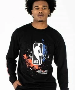 The Loyalist Frank Miller NBA Logo Black Long Sleeve T-Shirt