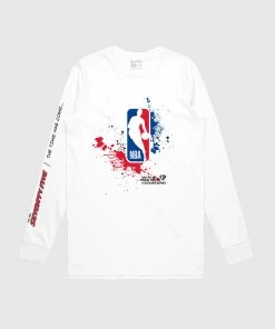 The Loyalist Basketball Frank Miller NBA Logo White Long Sleeve T-Shirt