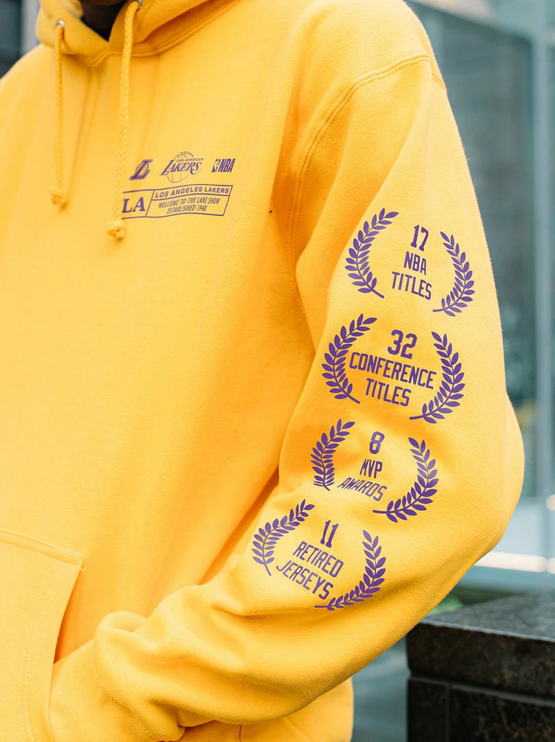 The Loyalist The Lakers Check The Credits Gold Hoodie Basketball
