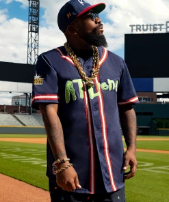 Loyalist Rewind ATLiens 25th Anniversary Navy Baseball Jersey