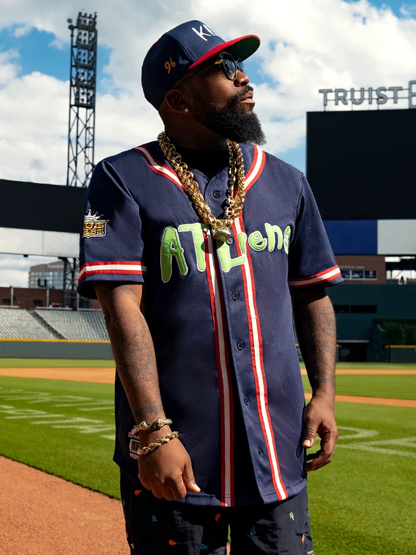 Loyalist Rewind ATLiens 25th Anniversary Navy Baseball Jersey