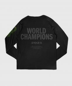 The Loyalist Basketball The Bucks 2021 World Champions Black Long Sleeve T-Shirt