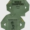The Loyalist The Bucks 2021 World Champions Green Long Sleeve T-Shirt Basketball