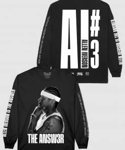 Loyalist Allen Iverson THE ANSW3R Black Long Sleeve T-Shirt Basketball