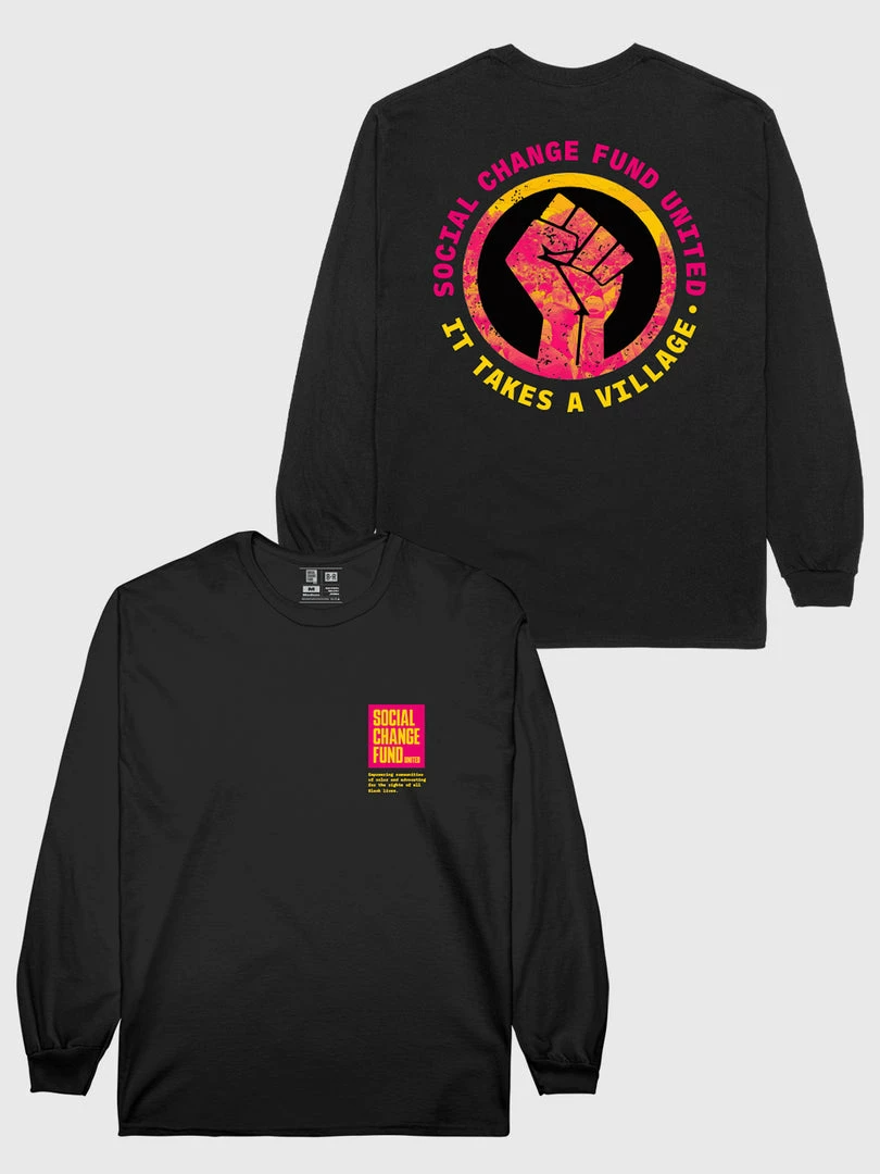 The Loyalist Social Change Fund United Black Long Sleeve T-Shirt Long Sleeve Tees