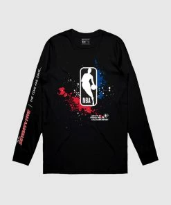 The Loyalist Frank Miller NBA Logo Black Long Sleeve T-Shirt