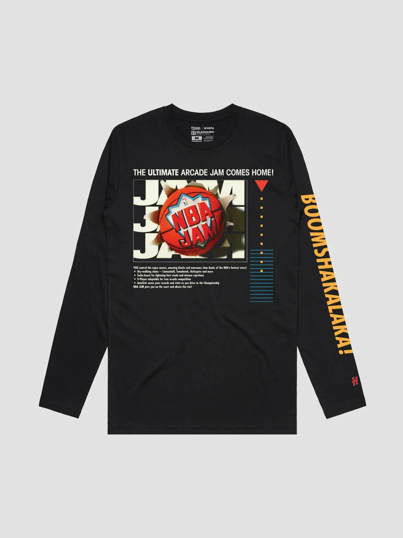 B/R SHOP NBA Jam Cover Art Long Sleeve T-Shirt Basketball