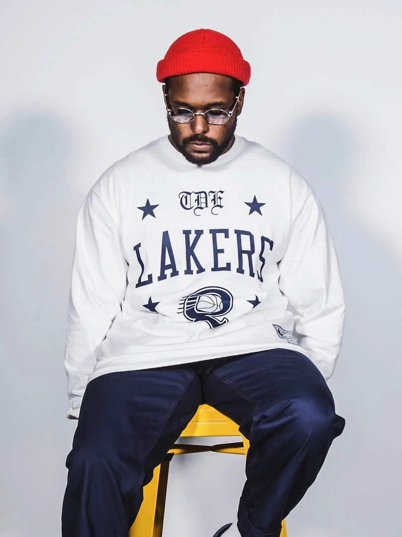 B/R SHOP Basketball ScHoolboy Q X Los Angeles Lakers Long Sleeve T-Shirt