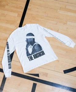 Loyalist Basketball Allen Iverson THE ANSW3R White Long Sleeve T-Shirt