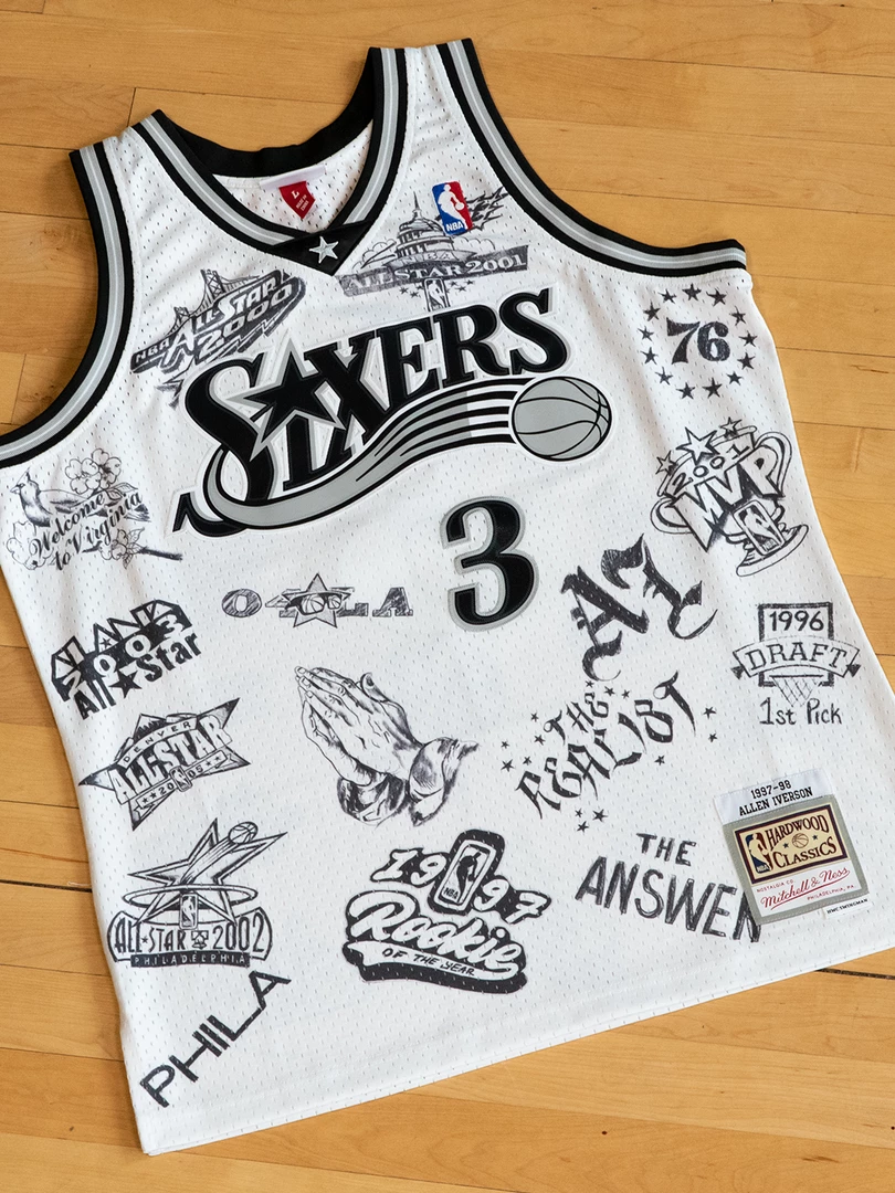 The Loyalist Allen Iverson Player's Edition White Swingman Jersey Basketball