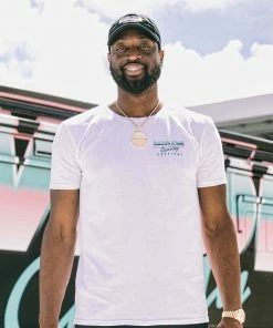 Loyalist Dwyane Wade White “Wade County Festival” T-Shirt HOLIDAY SALE